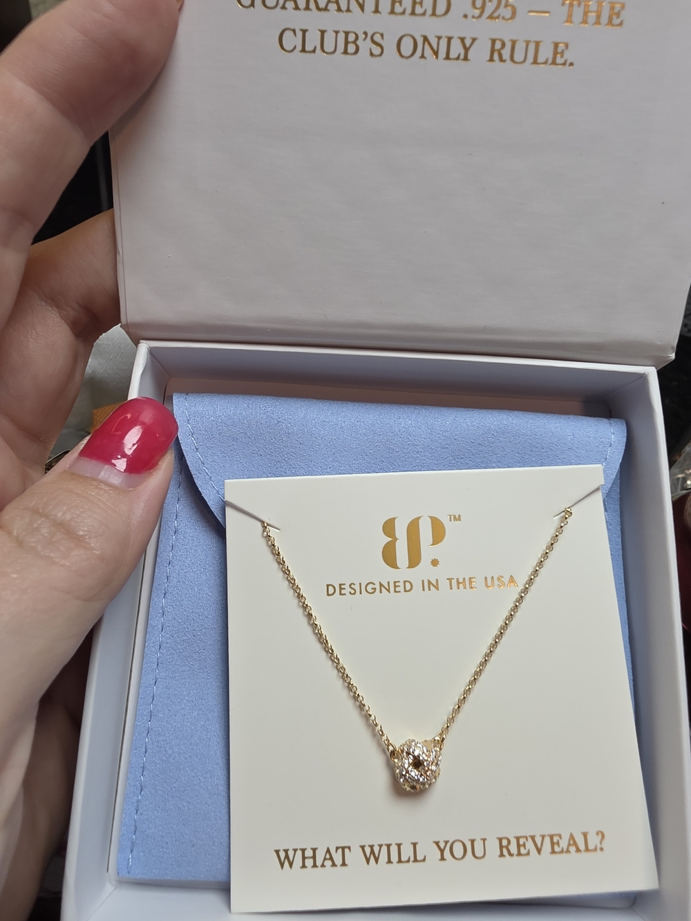 BP Sterling Club Vermeil The Interlace Knot Necklace
